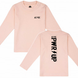 AC/DC (PWR UP) - Baby longsleeve - pale pink - black