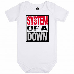 System of a Down (Logo) - Baby bodysuit - white - multicolour