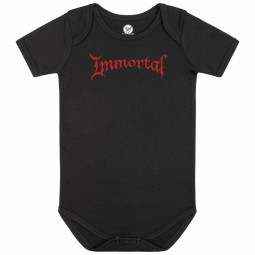 Immortal (Logo) - Baby bodysuit - black - red