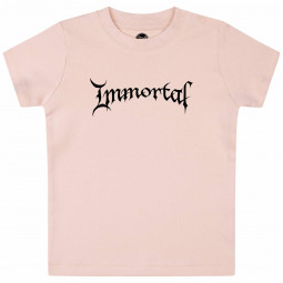 Immortal (Logo) - Baby t-shirt - pale pink - black