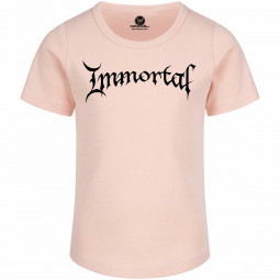 Immortal (Logo) - Girly shirt - pale pink - black