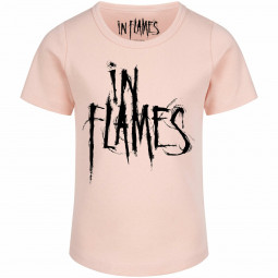 In Flames (Logo) - Girly Shirt - hellrosa - schwarz