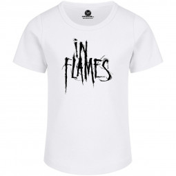 In Flames (Logo) - Girly shirt - white - black