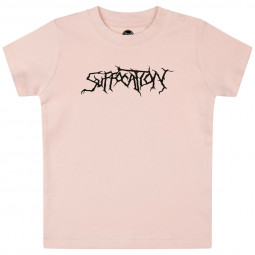Suffocation (Logo) - Baby t-shirt - pale pink - black