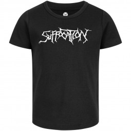 Suffocation (Logo) - Girly shirt - black - white