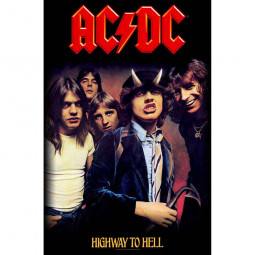 AC/DC - HIGHWAY TO HELL - TEXTILNÍ PLAKÁT
