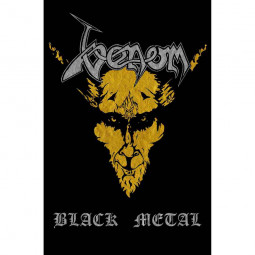 VENOM - BLACK METAL (GOLD) - TEXTILNÍ PLAKÁT