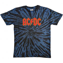 AC/DC - LOGO (BLUE/BLACK SPLATTER) (WASH COLLECTION) - TRIKO