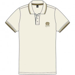 QUEEN - CREST LOGO (WHITE) (POLO) - TRIKO