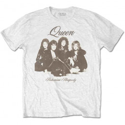 QUEEN - BOHEMIAN RHAPSODY PORTRAIT (WHITE) - TRIKO