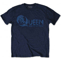 QUEEN - NEWS OF THE WORLD (40TH VINTAGE LOGO) (BACK PRINT) - TRIKO