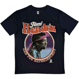 JIMI HENDRIX - ARE YOU EXPERIENCED? (CIRCLE) (NAVY BLUE) - TRIKO