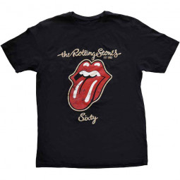 ROLLING STONES - SIXTY PLASTERED TONGUE (SUEDE APPLIQUE) - TRIKO