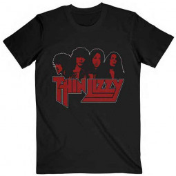 THIN LIZZY - BAND LOGO PHOTO - TRIKO