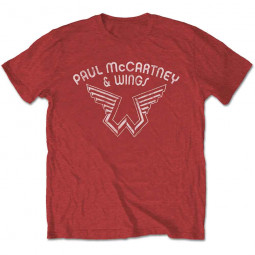 PAUL MCCARTNEY - WINGS LOGO (RED) - TRIKO