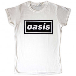 OASIS - DECCA LOGO (WHITE) (GIRLIE) - TRIKO