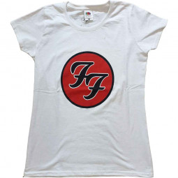 FOO FIGHTERS - FOO FIGHTERS LOGO (WHITE) (GIRLIE) - TRIKO