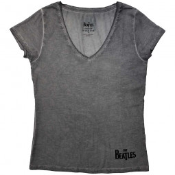 BEATLES - CORNER LOGO (GREY) (GIRLIE) - TRIKO