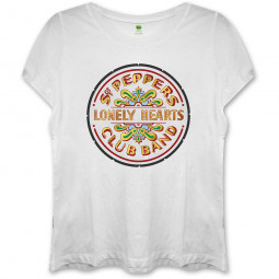 BEATLES - SGT PEPPER (WHITE) (SKINNY FIT) (GIRLIE) - TRIKO