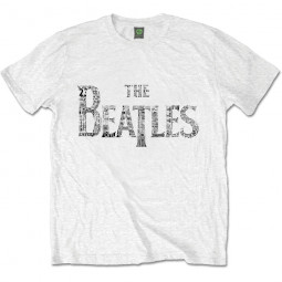 BEATLES - DROP T LOGO (WHITE) (SONGS) - TRIKO