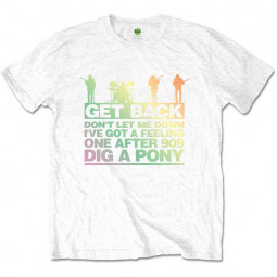 BEATLES - GET BACK (GRADIENT) (WHITE) - TRIKO