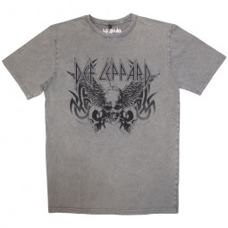 DEF LEPPARD - TRIBAL SKULL (STONE WASH) - TRIKO