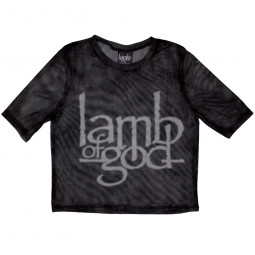 LAMB OF GOD - LOGO (MESH) (CROP TOP) (GIRLIE) - TRIKO